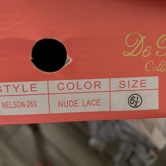 Womens gold rose high heels - Picture 11 of 12